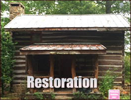 Historic Log Cabin Restoration  Hookerton, North Carolina